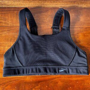 Brooks Convertible 2.0 Sports Bra Size 32B Black Running Athletic High Impact